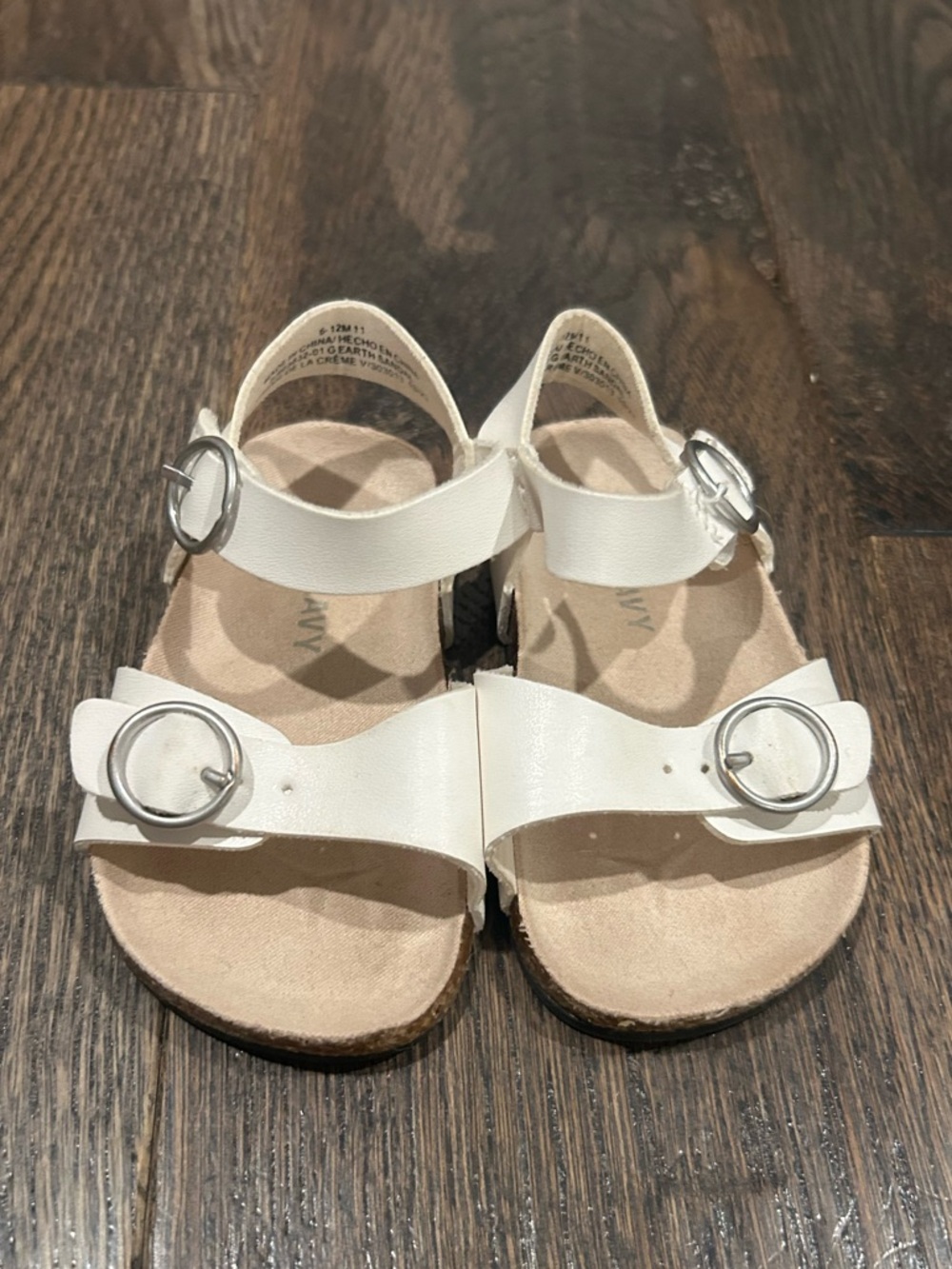 Baby White Buckle Strap Sandals - Adorable Summer Shoes 6-12 months